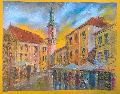 Cityscape, pastel, 40x50 cm, 140 USD